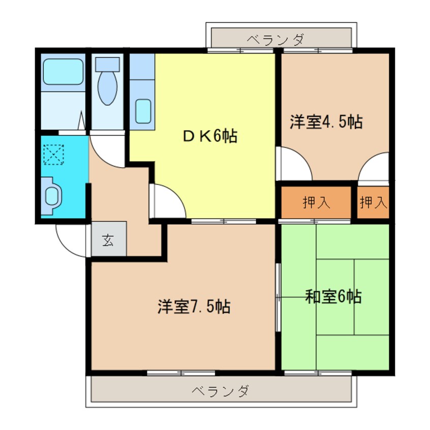 間取図 サンソフィア梶返