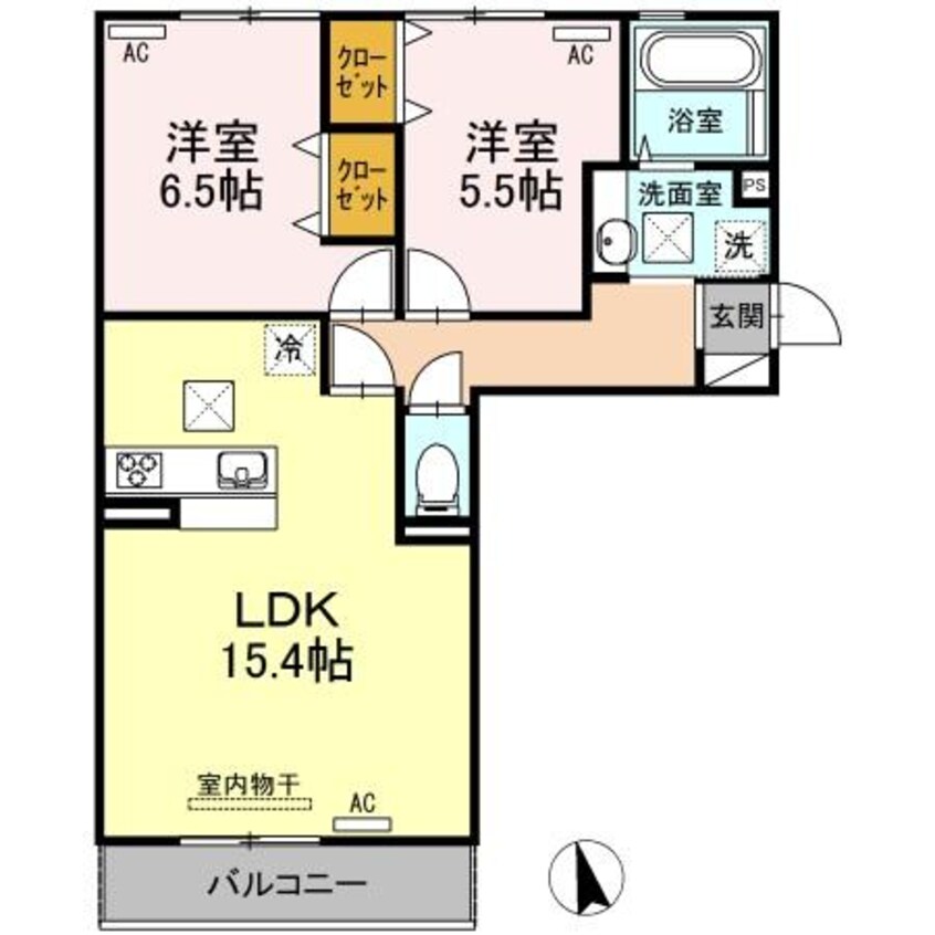 間取図 ティエード　コート　