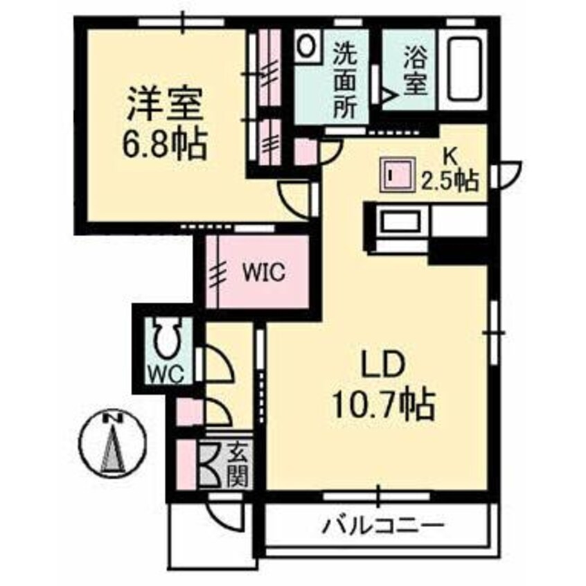 間取図 シャーメゾン黒石