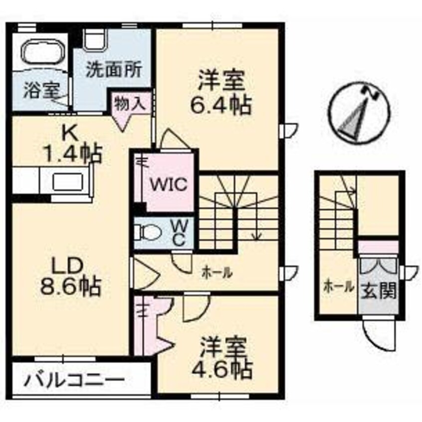 間取図 シャーメゾン中野開作Ｂ棟