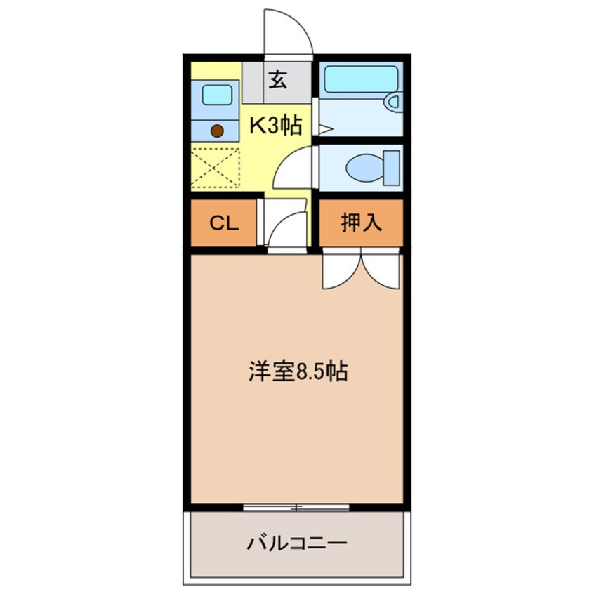 間取図 エクセレンス宇部