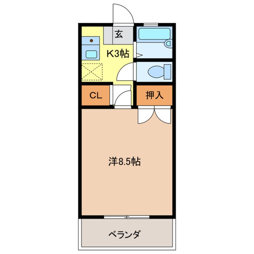 間取図 エクセレンス宇部