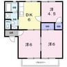 ロイヤルパレス村松Ⅰ 3DKの間取り