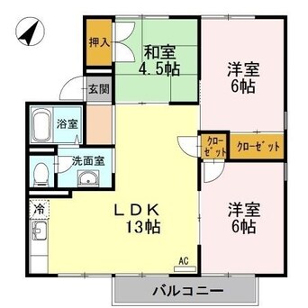 間取図 セジュール床波