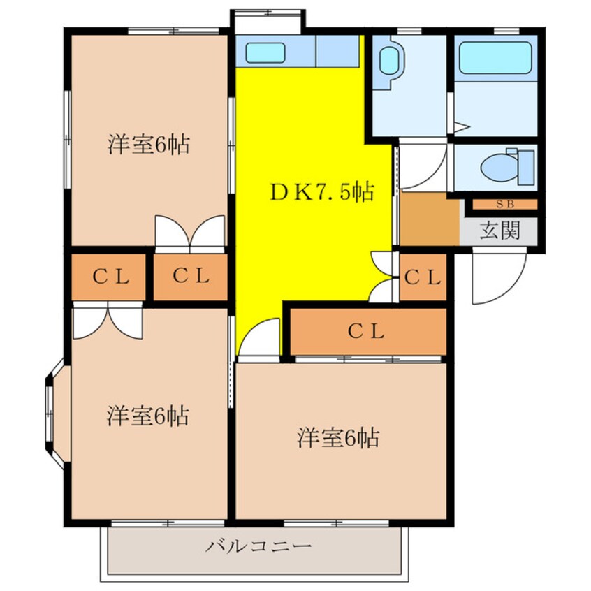 間取図 ハイムルーラルⅠ