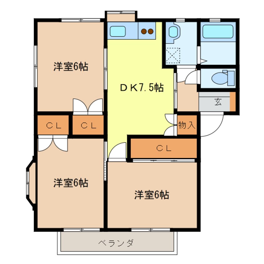 間取図 ハイムルーラルⅠ