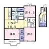 サニーハイツ 3LDKの間取り