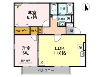 間取図 ハイカムール麻美