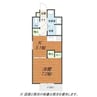 際波フォレストウィンズ 1DKの間取り