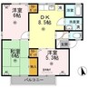 セジュール 3DKの間取り