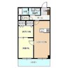 ベルフィット黒石 1LDK+Sの間取り