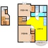 メゾンアンソレイエ 2LDKの間取り