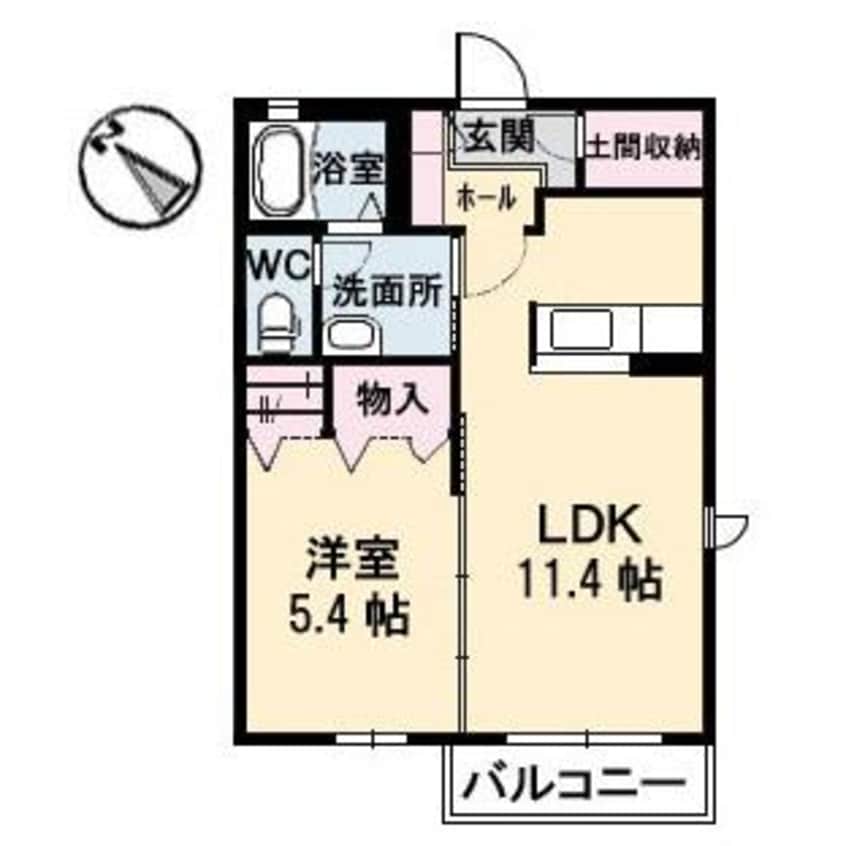 間取図 シャーメゾン新地