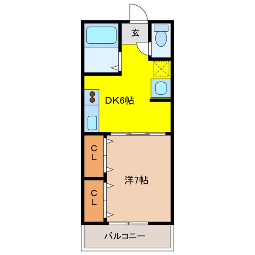 間取図 コーポ西小串