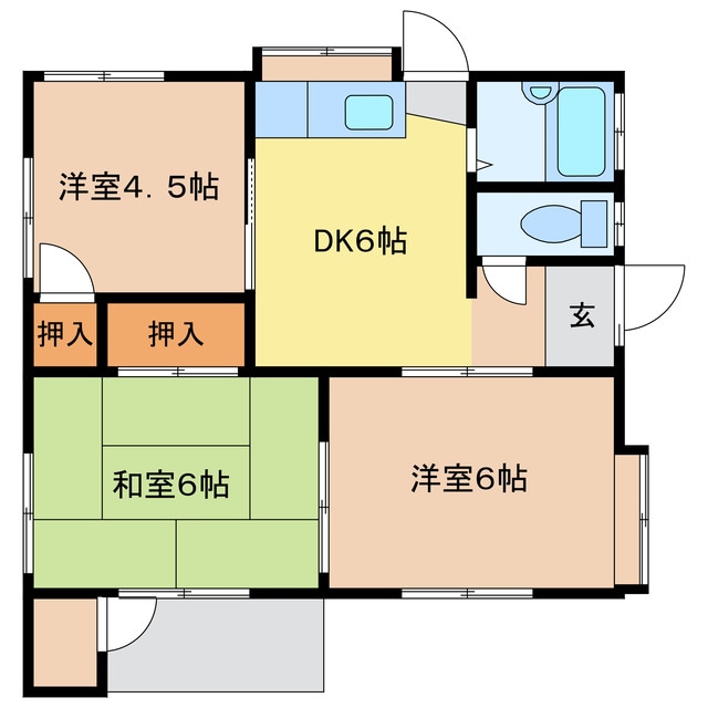 間取り図 大井貸家