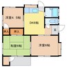 大井貸家 3DKの間取り