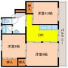 ビレッジハウス宇部3号棟 3DKの間取り