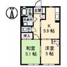 シャーメゾン常盤台 2Kの間取り