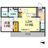 プランドール流川 1LDKの間取り