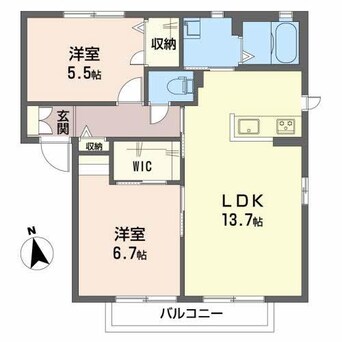 間取図 メゾン・ドセリーヌⅠ