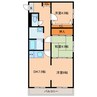 ウベマンション 3DKの間取り