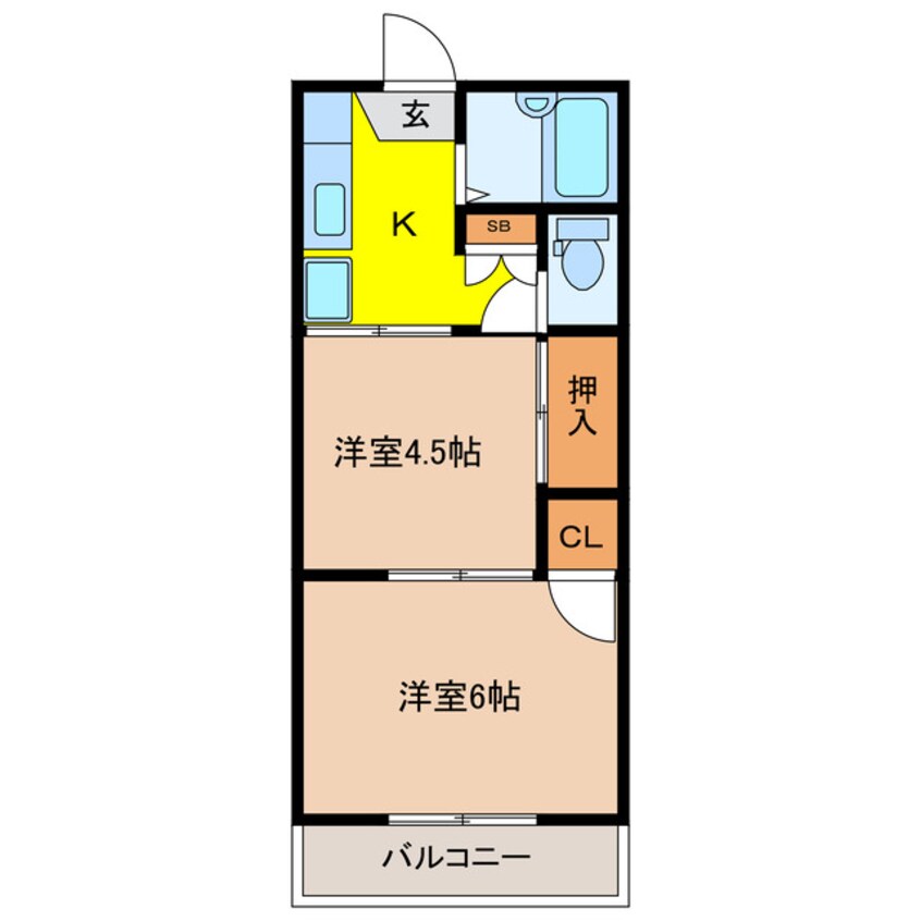 間取図 メゾン小串　Ｃ棟