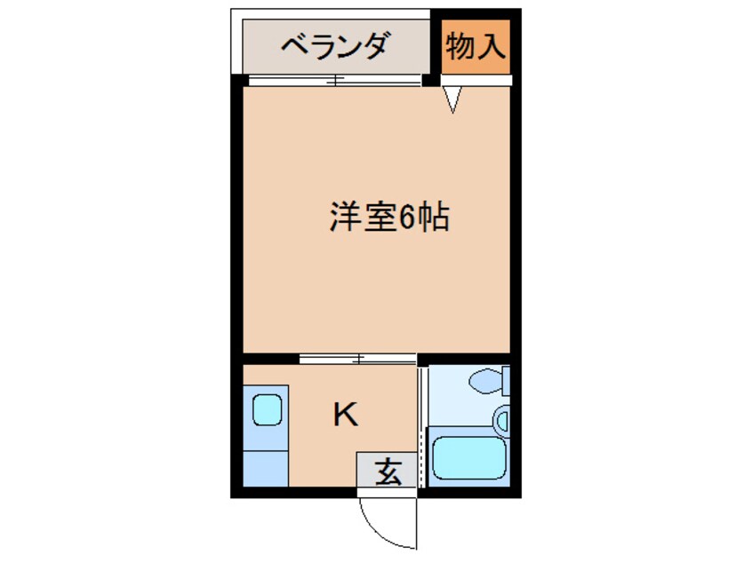 間取図 スカイハイツ（中尾）