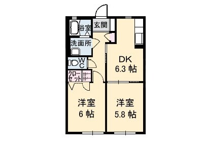 間取り図 シャーメゾン明月　Ｅ棟