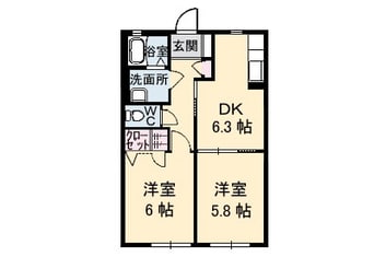 間取図 シャーメゾン明月　Ｅ棟