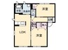 シャーメゾン丸尾 2LDKの間取り