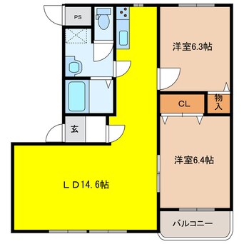 間取図 ピュアライフ岩鼻