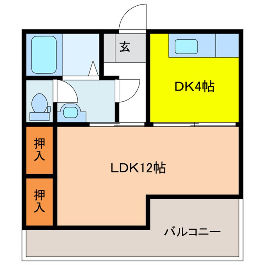 間取図 エルコ若松町マンション