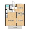 アルテミス岐波 2LDKの間取り