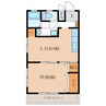 コーポ林 1LDKの間取り