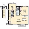 ブランシェ野原 2LDKの間取り