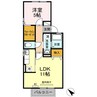コンフォートヴィラ弐番館 1LDKの間取り