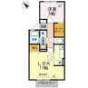 コンフォートヴィラ弐番館 1LDKの間取り