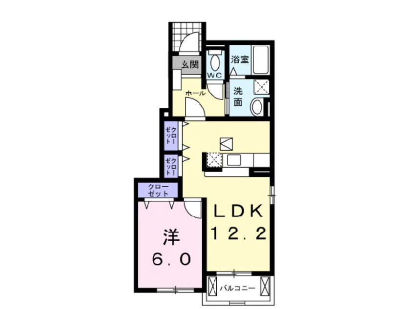 間取図 大石グランコート　Ｄ