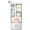 アクアサイド 1LDKの間取り