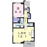 スカイピアＡ 1LDKの間取り