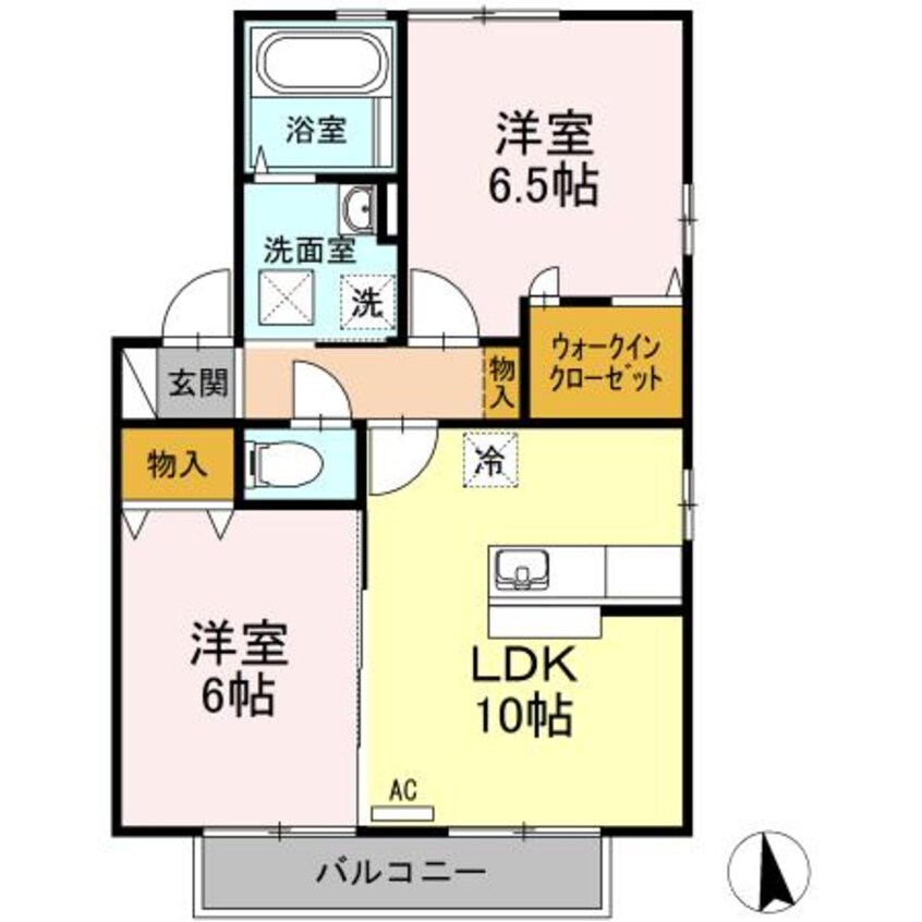 間取図 アベニュー中山　Ａ棟