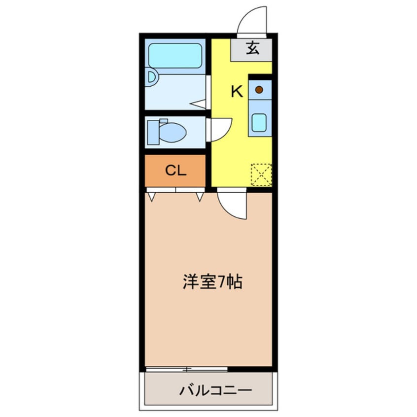 間取図 レセオ宇部Ⅱ