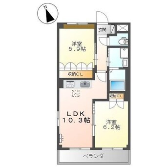 間取図 ジャスティスパレス