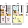 リバーパーク新天町 3LDKの間取り