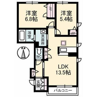 間取図 シャーメゾングリナージュ