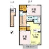 エマーブル 2LDKの間取り