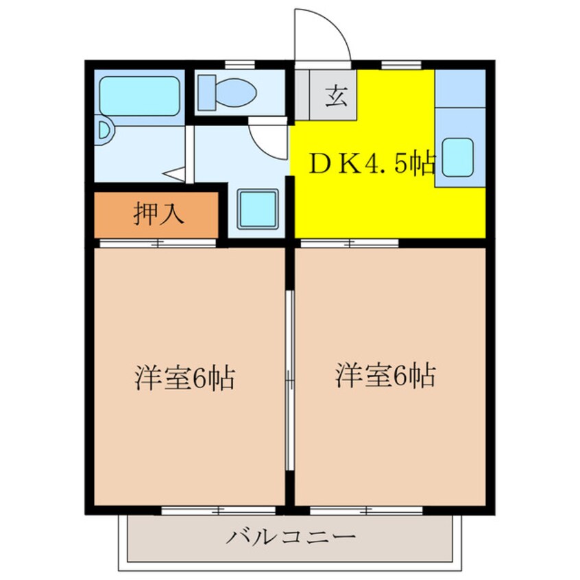 間取図 山門ハイツ