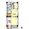アーバン小串 1LDKの間取り