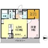 ボヌール　コート 1LDKの間取り
