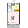 エステート野原 1Kの間取り